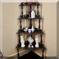 F16. Victorian corner whatnot shelf. 